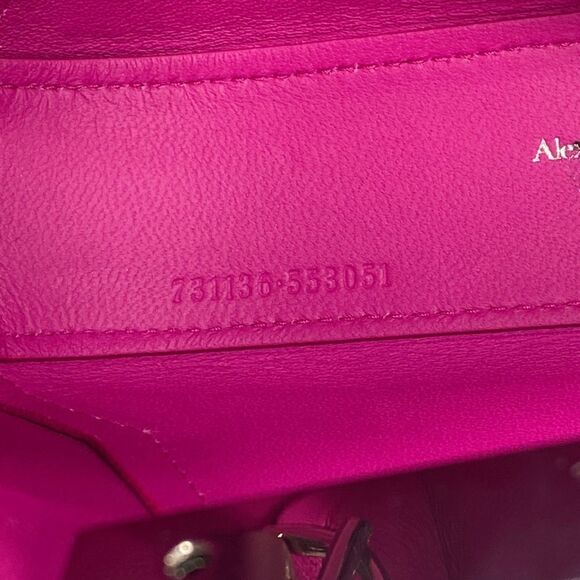 Alexander McQueen Skull Jeweled Mini Chain Hobo Bag - Picture 15 of 16